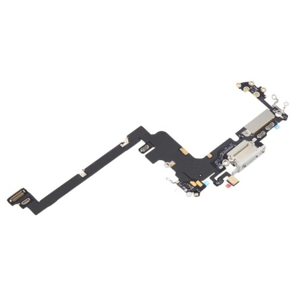 For iPhone 17 Pro EU Version Original Charging Port Flex Cable (White) | فلت سوکت شارژ اصلی آیفون 17 پرو نسخه اروپا (سفید)
